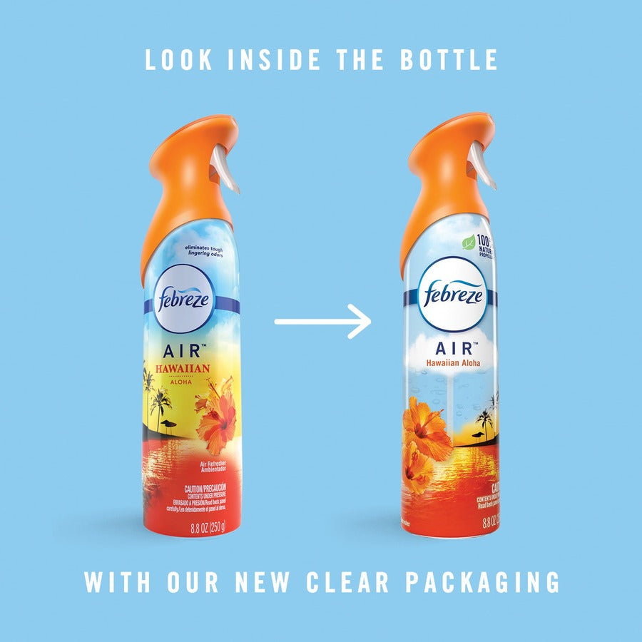 Febreze Air Freshener Spray - 8.5 fl oz (0.3 quart) - Hawaiian Aloha - Odor Neutralizer VOC-free - 6 / Carton