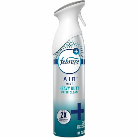 Febreze Air Freshener Spray - 8.8 fl oz (0.3 quart) - Crisp Clean - Odor Neutralizer VOC-free Heavy Duty - 1 Each