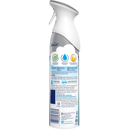 Febreze Air Freshener Spray - 8.8 fl oz (0.3 quart) - Crisp Clean - Odor Neutralizer VOC-free Heavy Duty - 1 Each