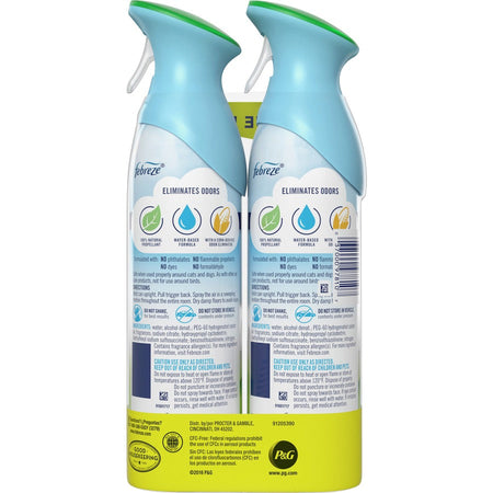 Febreze Air Freshener Spray - 8.8 fl oz (0.3 quart) - Gain Original - Odor Neutralizer VOC-free - 2/Pack - 6 / Carton