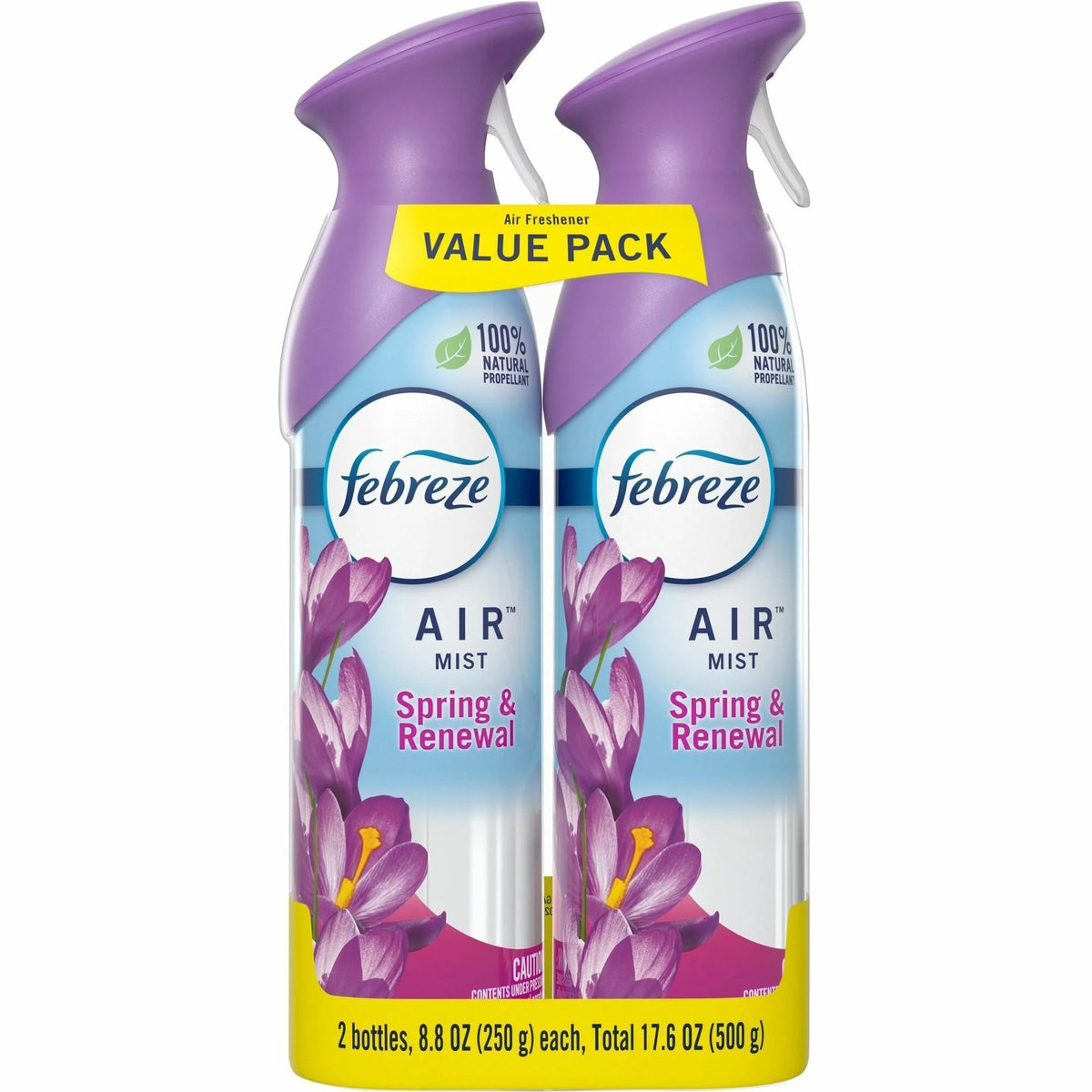 Febreze Air Spring/Renewal Spray Packs - Liquid - 8.8 fl oz (0.3 quart) - Spring & Renewal - Odor Neutralizer VOC-free