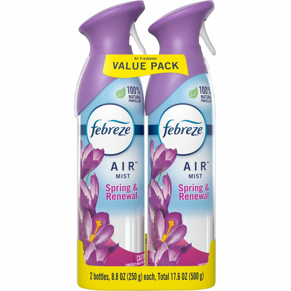 Febreze Air Spring/Renewal Spray Pack - Liquid - 8.8 fl oz (0.3 quart) - Spring & Renewal - Odor Neutralizer VOC-free
