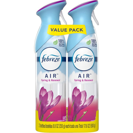 Febreze Air Spring/Renewal Spray Packs - Liquid - 8.8 fl oz (0.3 quart) - Spring & Renewal - Odor Neutralizer VOC-free