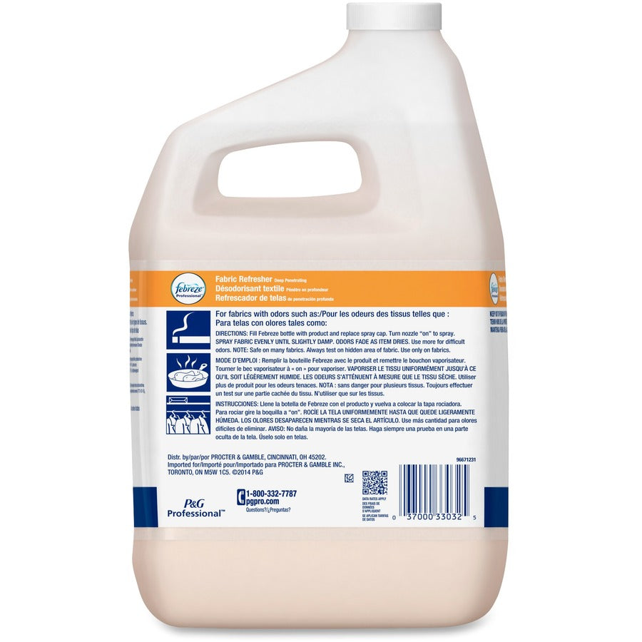Febreze Fabric Refresher Refill - 128 fl oz (4 quart) - Fresh Scent - White Bottle - 3 / Carton - Air Fresheners