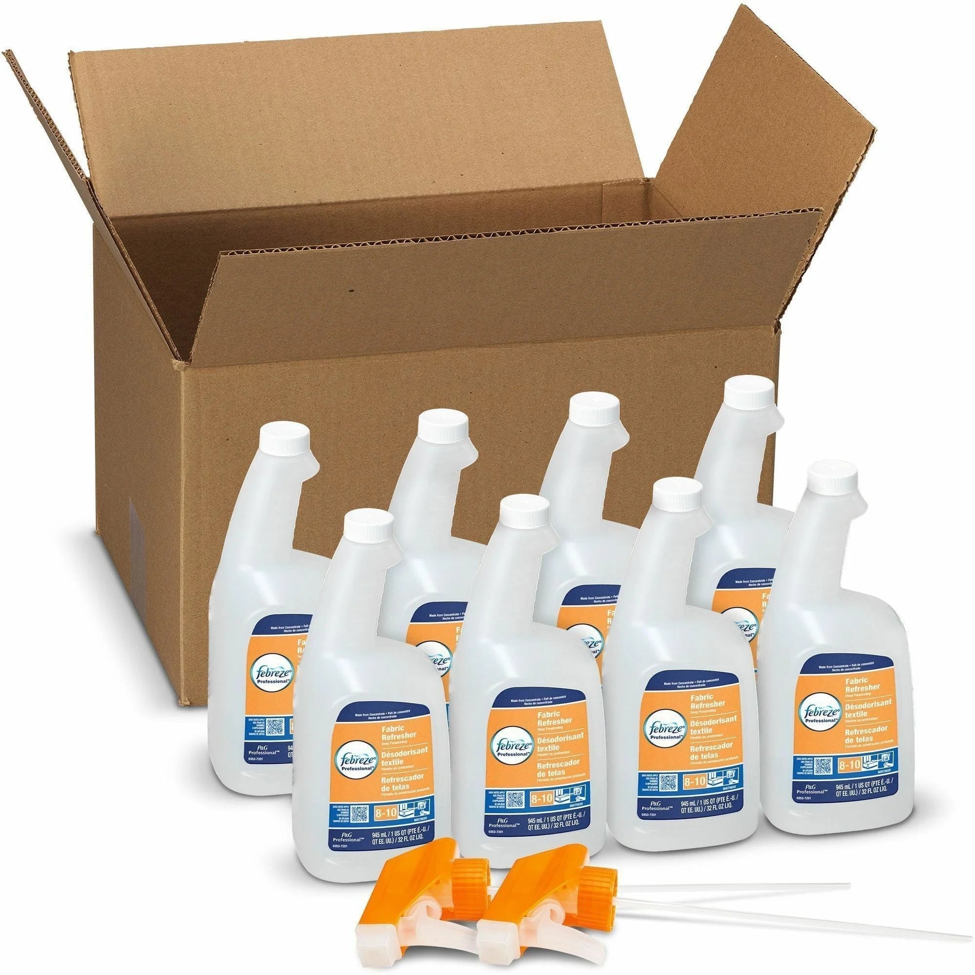 Febreze Fabric Refresher Spray - For - 32 fl oz (1 quart) - Fresh Scent - Recommended For: Odor Remover - White - Air