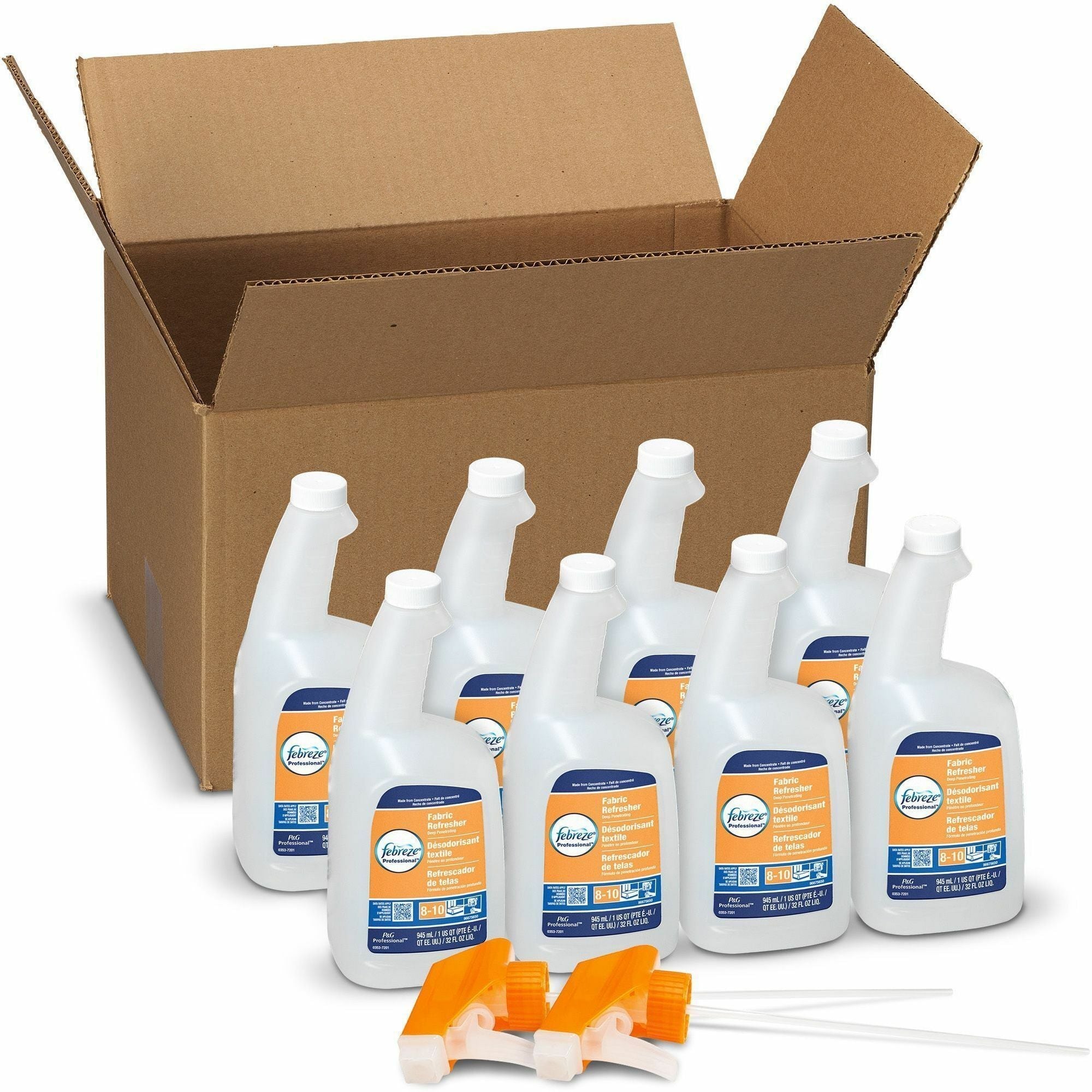 Febreze Fabric Refresher Spray - For - 32 fl oz (1 quart) - Fresh Scent - Recommended For: Odor Remover - White - Air
