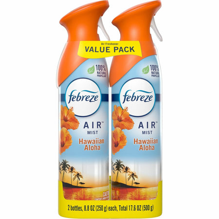 Febreze Hawaiian Air Spray Pack - Liquid - 8.8 fl oz (0.3 quart) - Aloha - Odor Neutralizer VOC-free - 2/Pack