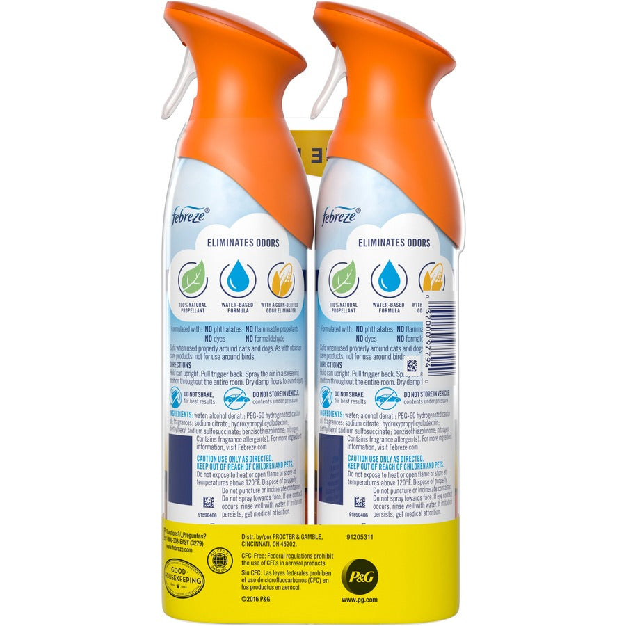 Febreze Hawaiian Air Spray Pack - Liquid - 8.8 fl oz (0.3 quart) - Aloha - Odor Neutralizer VOC-free - 2/Pack