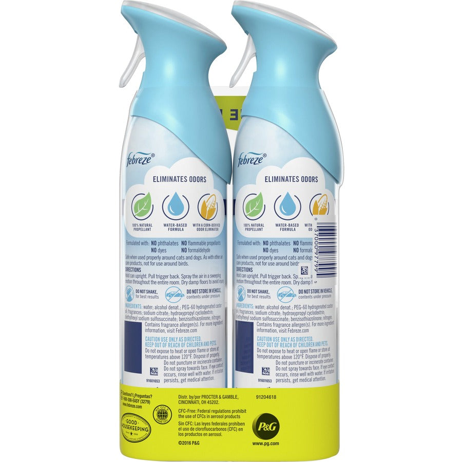 Febreze Linen/Sky Air Spray Pack - Liquid - 8.8 fl oz (0.3 quart) - Linen & Sky - Odor Neutralizer VOC-free - 2/Pack