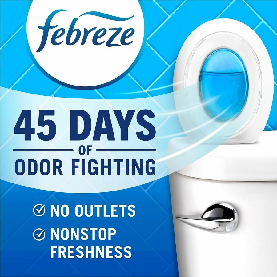 Febreze Linen/Sky Small Spaces - 25 fl oz (0.8 quart) - Linen & Sky - 45 Day - 2/Pack - 6 / Carton - Air Fresheners