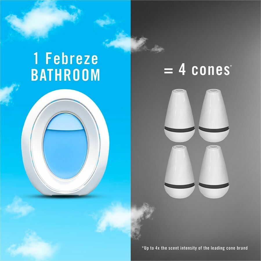 Febreze Linen/Sky Small Spaces - 25 fl oz (0.8 quart) - Linen & Sky - 45 Day - 2/Pack - 6 / Carton - Air Fresheners
