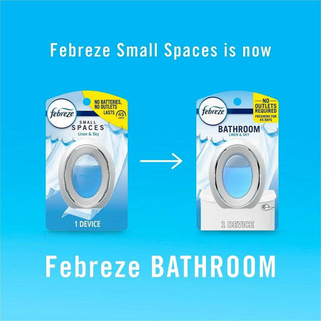 Febreze Linen/Sky Small Spaces - Liquid - 25 fl oz (0.8 quart) - Linen & Sky - 45 Day - 2 / Pack - Air Fresheners