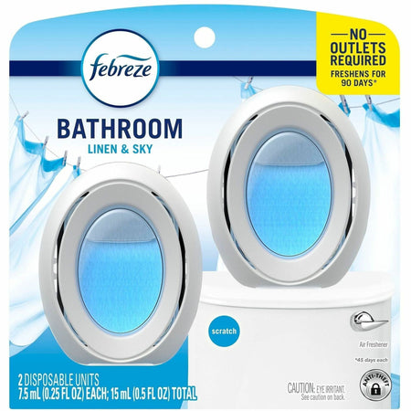 Febreze Linen/Sky Small Spaces - Liquid - 25 fl oz (0.8 quart) - Linen & Sky - 45 Day - 2 / Pack - Air Fresheners