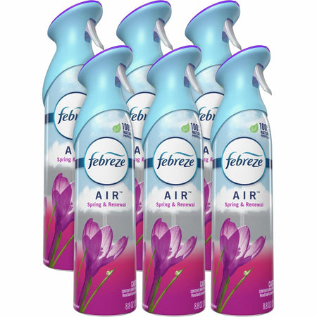 Febreze Odor-Fighting Air Freshener - Spray - 8.8 fl oz (0.3 quart) - Spring & Renewal - Odor Neutralizer VOC-free - 6