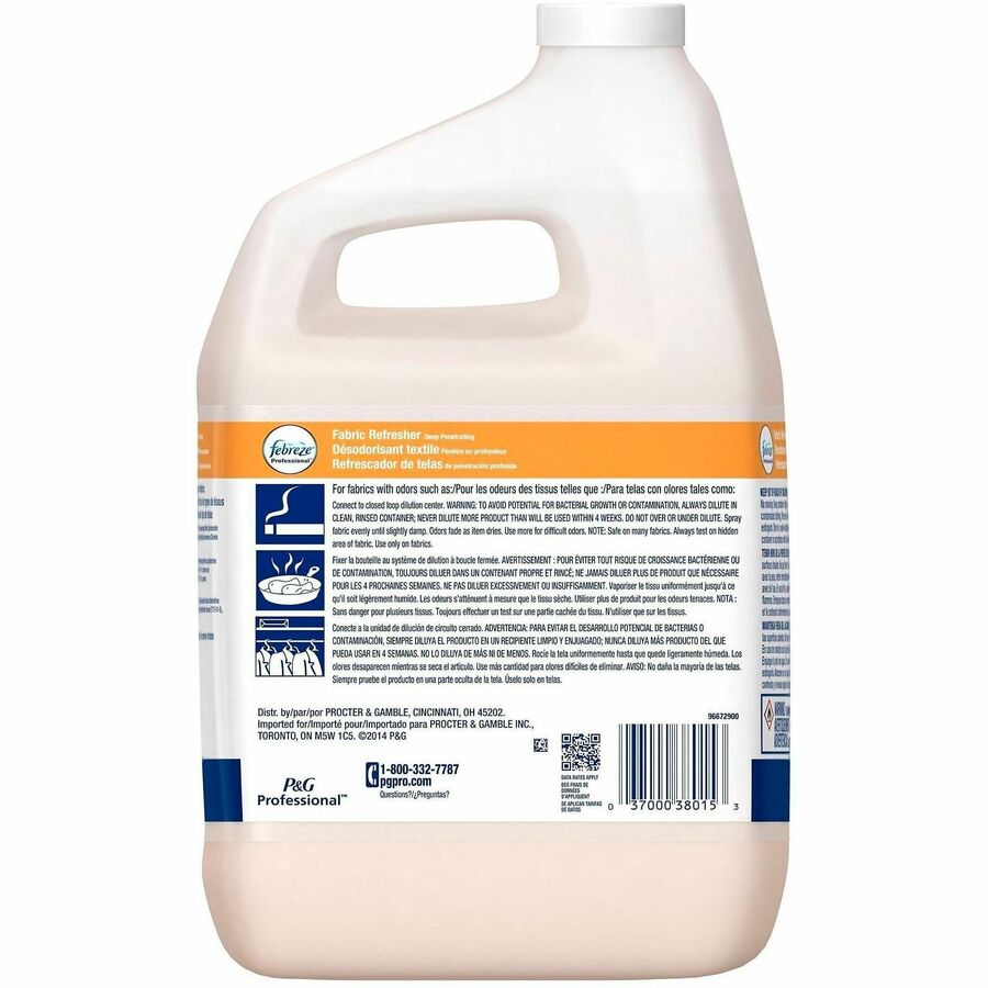 Febreze Pro. Fabric Refresher - Liquid - 128 fl oz (4 quart) - Fresh - 2 / Carton - Air Fresheners