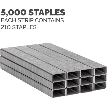 Fellowes ¼" Full Strip of Staples 5000pk - Alternate-Image5
