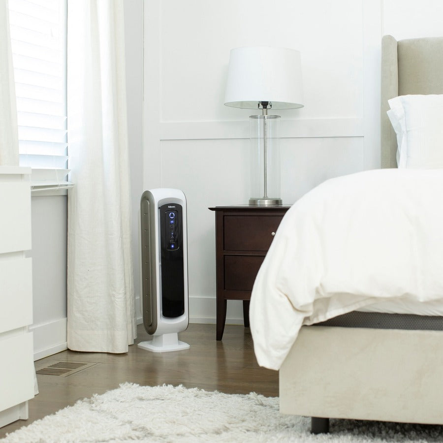 Fellowes AeraMax DX5 Air Purifier - True HEPA PlasmaTrue - 200 Sq. ft. - White - Filters