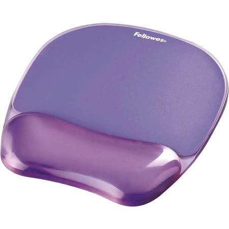 Fellowes Crystals Gel Mousepad/Wrist Rest - Purple Stain Resistant & Skid Proof - Mouse Pads Wrist Rests