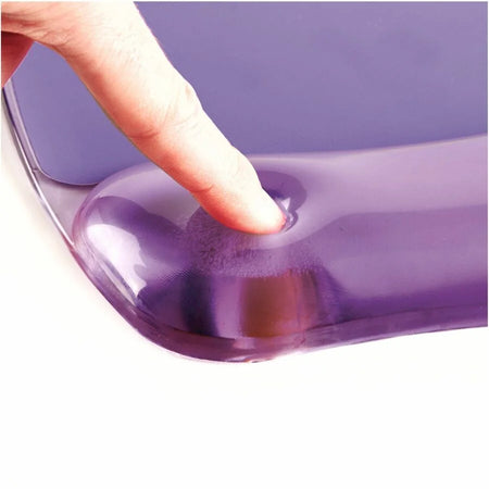 Fellowes Crystals Gel Mousepad/Wrist Rest - Purple Stain Resistant & Skid Proof - Mouse Pads Wrist Rests