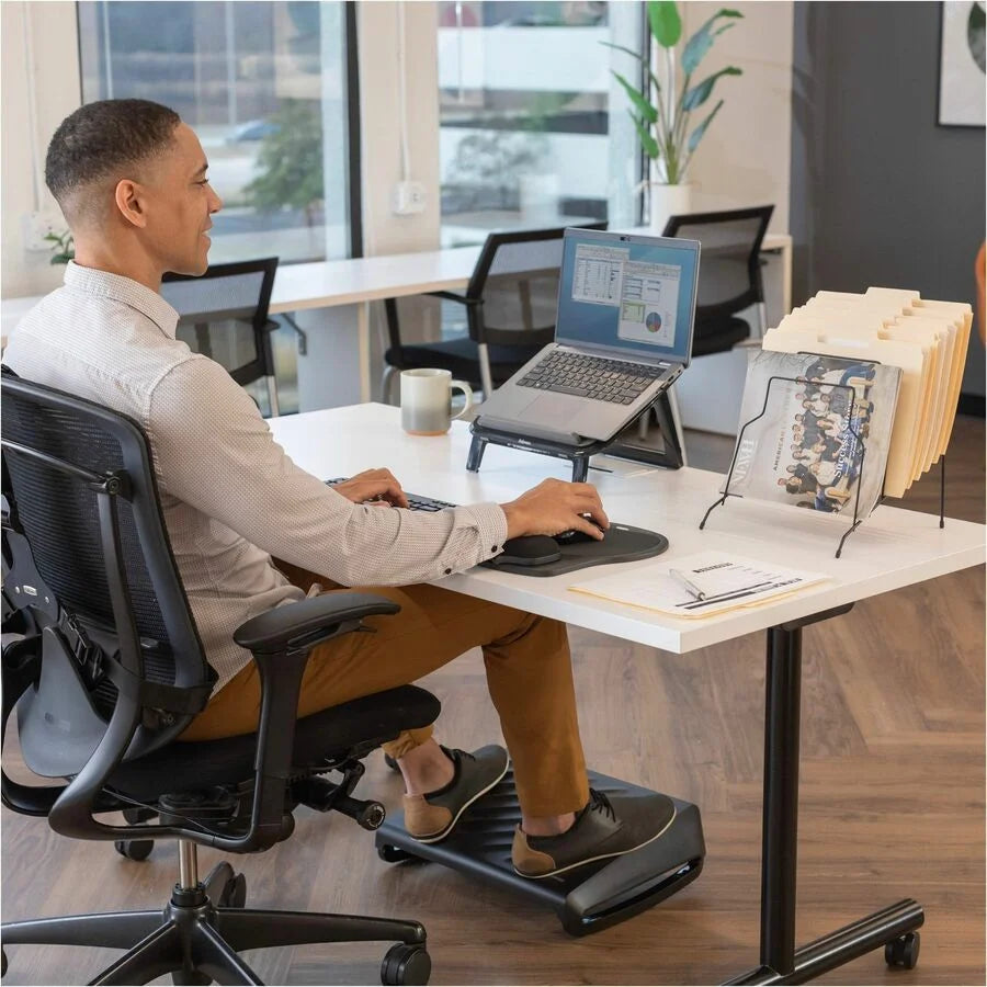 Fellowes Easy Glide Gel Wrist Rest/Mouse Pad - Ergonomic Support for Comfort - Mouse Pads & Rests