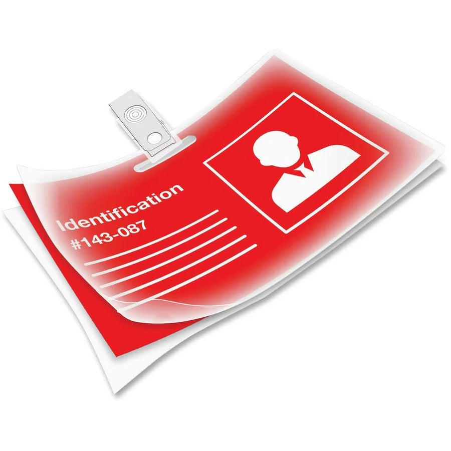 Fellowes ID Card Laminating Pouches - 3.88’’ x 5 mil - Clear Durable - 100 Pack - Supplies