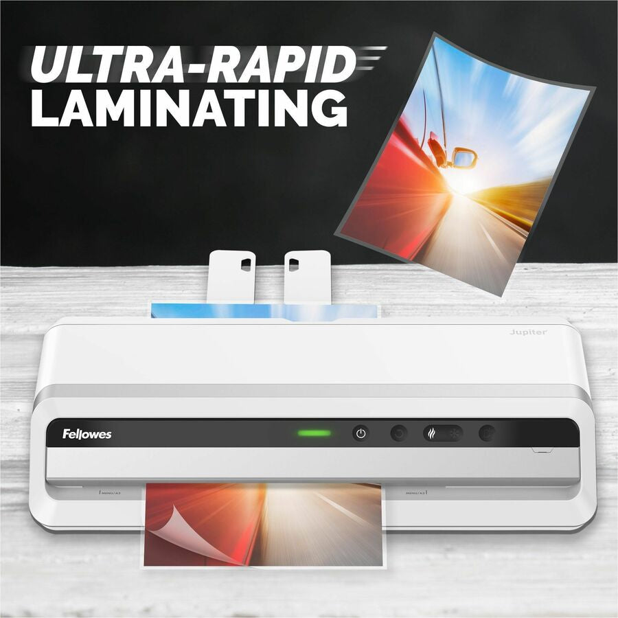 Fellowes Jupiter 125 Laminator: Pouch 10 mil Thickness - 21.3’’ Width x 8.2’’ Depth - Laminators
