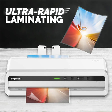 Fellowes Jupiter 125 Laminator: Pouch 10 mil Thickness - 21.3’’ Width x 8.2’’ Depth - Laminators