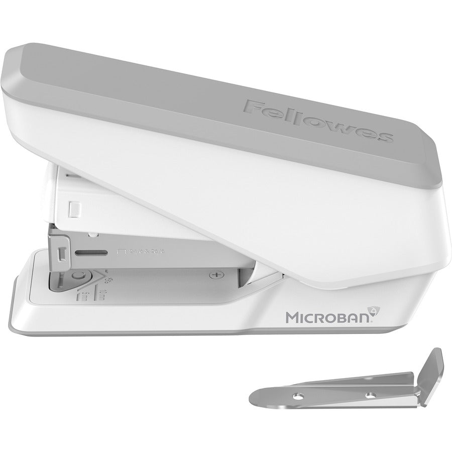 Fellowes LX840 Half Strip EasyPress Stapler White - Left
