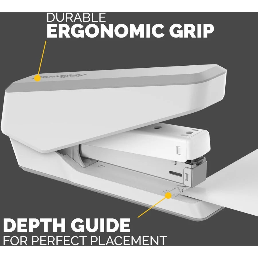 Fellowes LX850 EasyPress Stapler: White Holds 210 Staples - Staplers