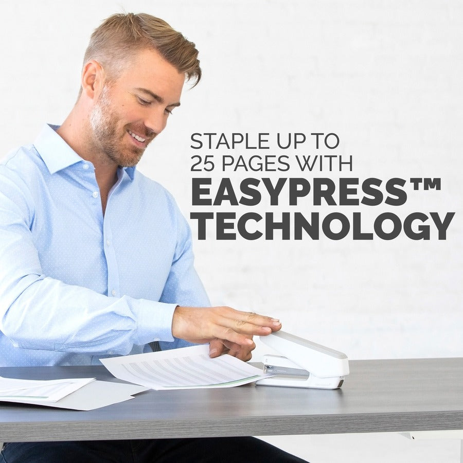 Fellowes LX850 Full Strip EasyPress Stapler - White - Alternate-Image5