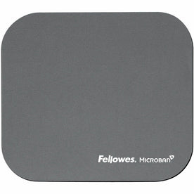 Fellowes Microban Mouse Pad: Graphite 8’’x9’’ Wear Tear Scratch Resistant - Pads & Wrist Rests