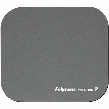 Fellowes Microban Mouse Pad: Graphite 8’’x9’’ Wear Tear Scratch Resistant - Pads & Wrist Rests