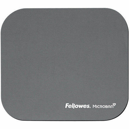 Fellowes Microban Mouse Pad: Graphite 8’’x9’’ Wear Tear Scratch Resistant - Pads & Wrist Rests