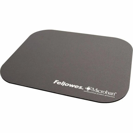 Fellowes Microban Mouse Pad: Graphite 8’’x9’’ Wear Tear Scratch Resistant - Pads & Wrist Rests