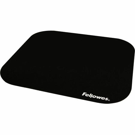 Fellowes Mouse Pad: Scratch-Resistant Black Polyester - 9’’ x 8’’ - 0.13’’ Height - Pads & Wrist Rests