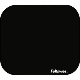 Fellowes Mouse Pad: Scratch-Resistant Black Polyester - 9’’ x 8’’ - 0.13’’ Height - Pads & Wrist Rests