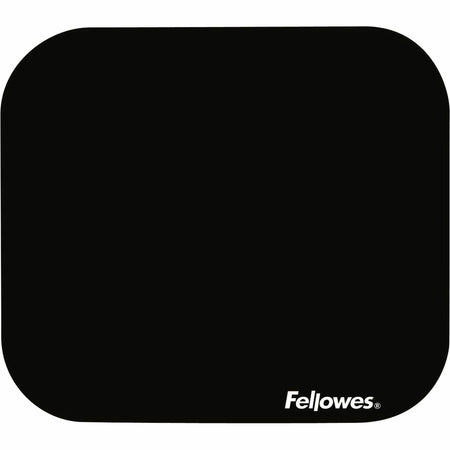 Fellowes Mouse Pad: Scratch-Resistant Black Polyester - 9’’ x 8’’ - 0.13’’ Height - Pads & Wrist Rests