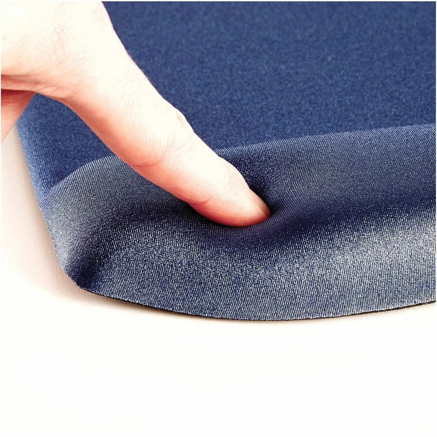 Fellowes PlushTouch Microban Keyboard Wrist Rest - Blue Foam - Wear Resistant Tear Skid Proof - Mouse Pads & Rests