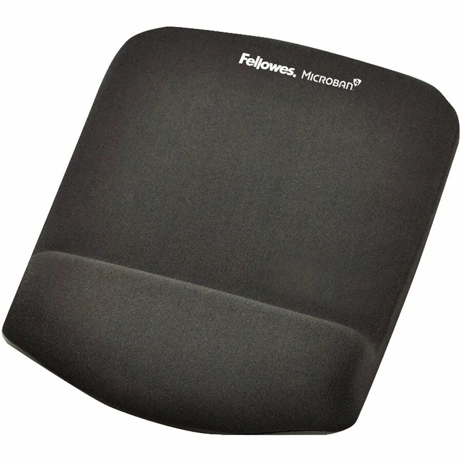 Fellowes PlushTouch Microban Mouse Pad Wrist Rest - Comfortable Support for Your Wrists - Pads & Rests