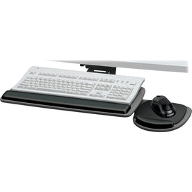 Fellowes Standard Keyboard Tray: Ergonomic Wood Tray - 4.5’’H x 30.5’’W 20’’D - Computer / Laptop Accessories