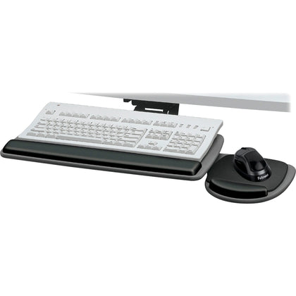 Fellowes Standard Keyboard Tray: Ergonomic Wood Tray - 4.5’’H x 30.5’’W 20’’D - Computer / Laptop Accessories