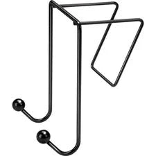 Fellowes Wire Partition Additions Double Coat Hook - 2 Hooks - 6’’ Height x 4’’ Width - for Umbrella Sweater Wall