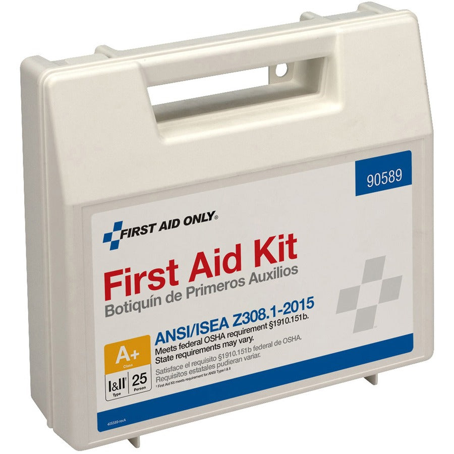 First Aid Only 25-Person Bulk Plastic First Aid Kit - ANSI Compliant - Right