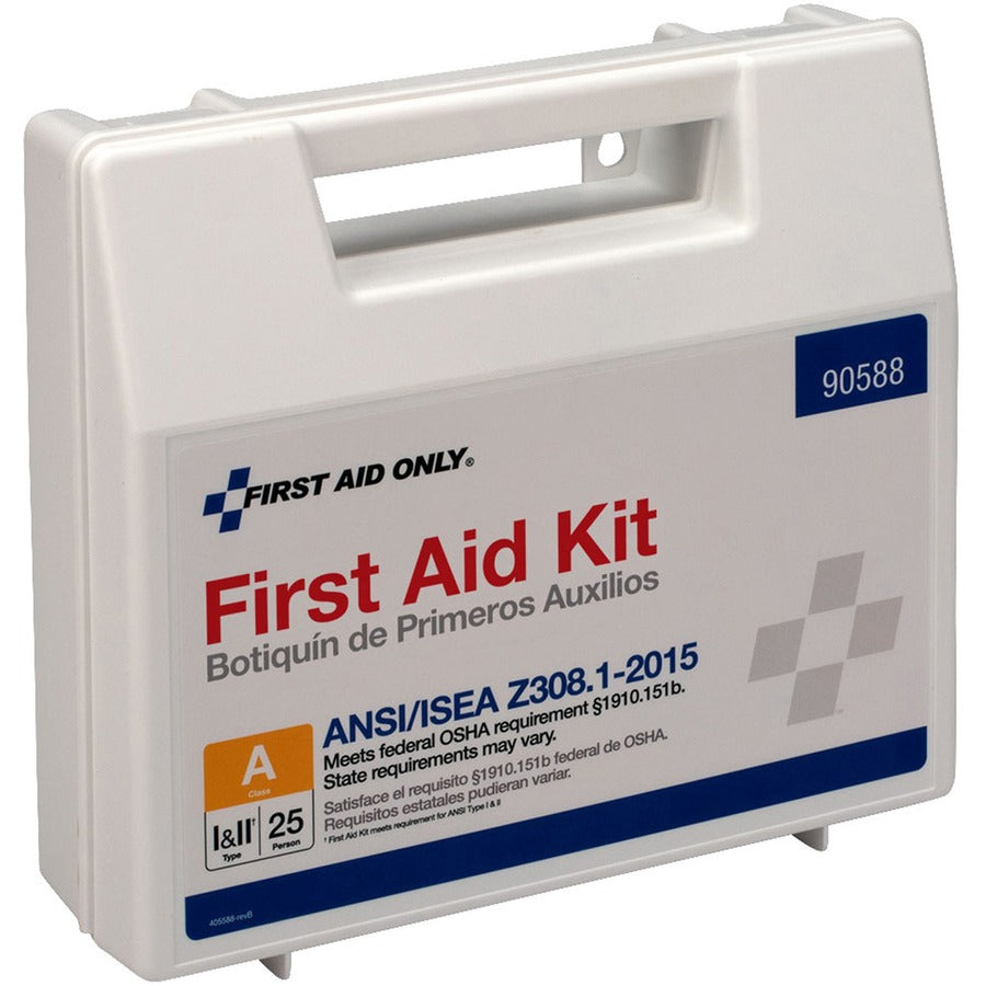 First Aid Only 25-Person Bulk Plastic First Aid Kit - ANSI Compliant - Right