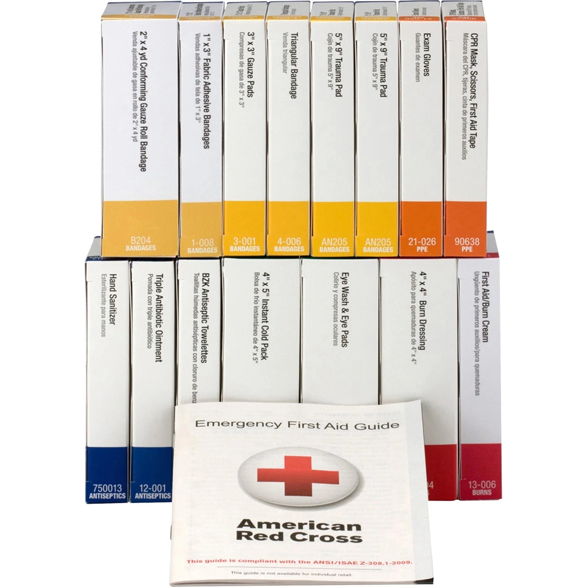 First Aid Only 25-Person Unitized Refill Kit - ANSI Compliant - 84 Pieces - Kits