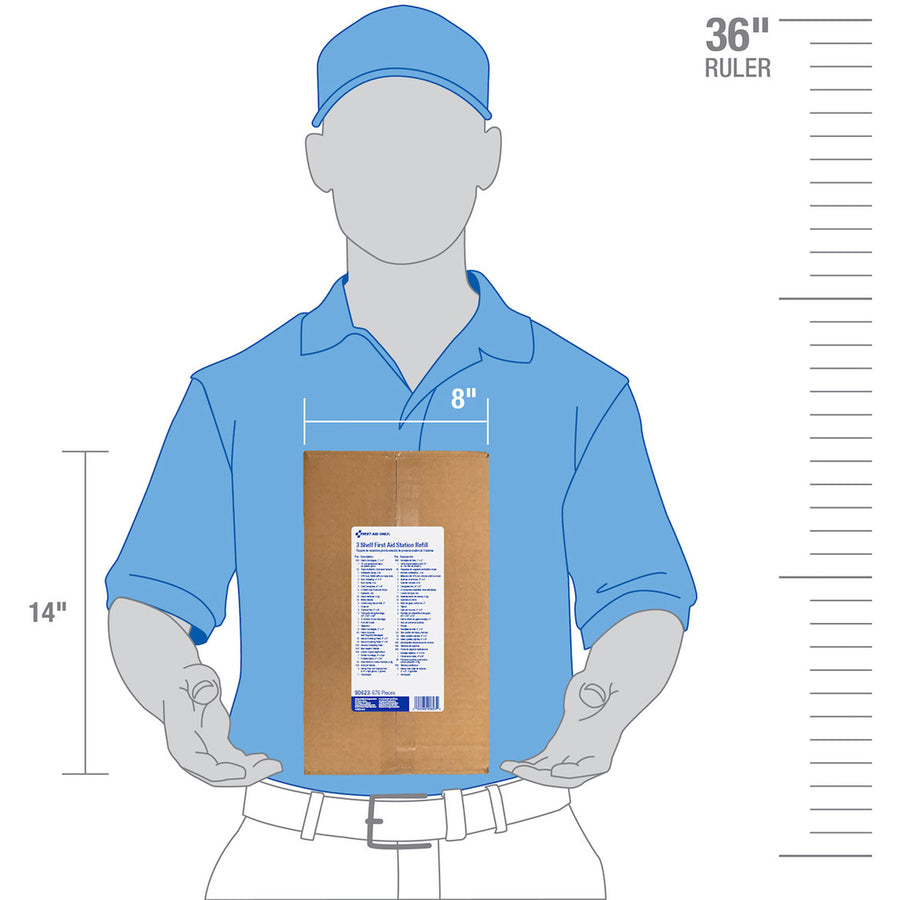 First Aid Only 3-Shelf First Aid Refill with Medications - ANSI Compliant - Alternate-Image1