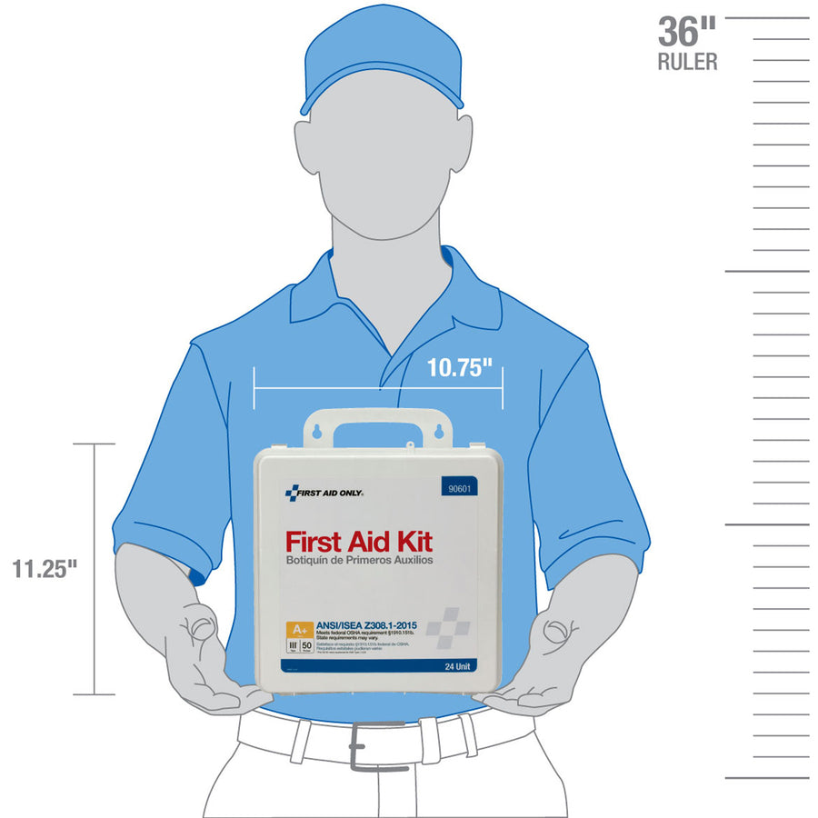 First Aid Only 50-Person Unitized Plastic First Aid Kit - ANSI Compliant - Alternate-Image1