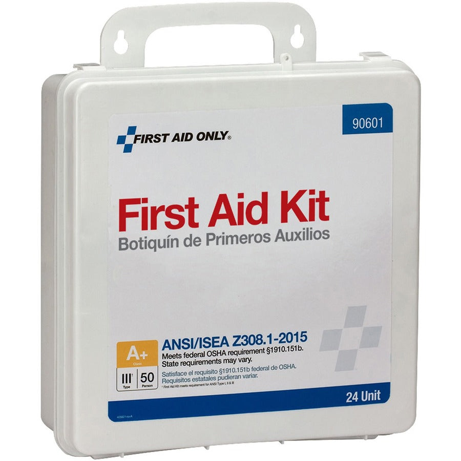 First Aid Only 50-Person Unitized Plastic First Aid Kit - ANSI Compliant - Right