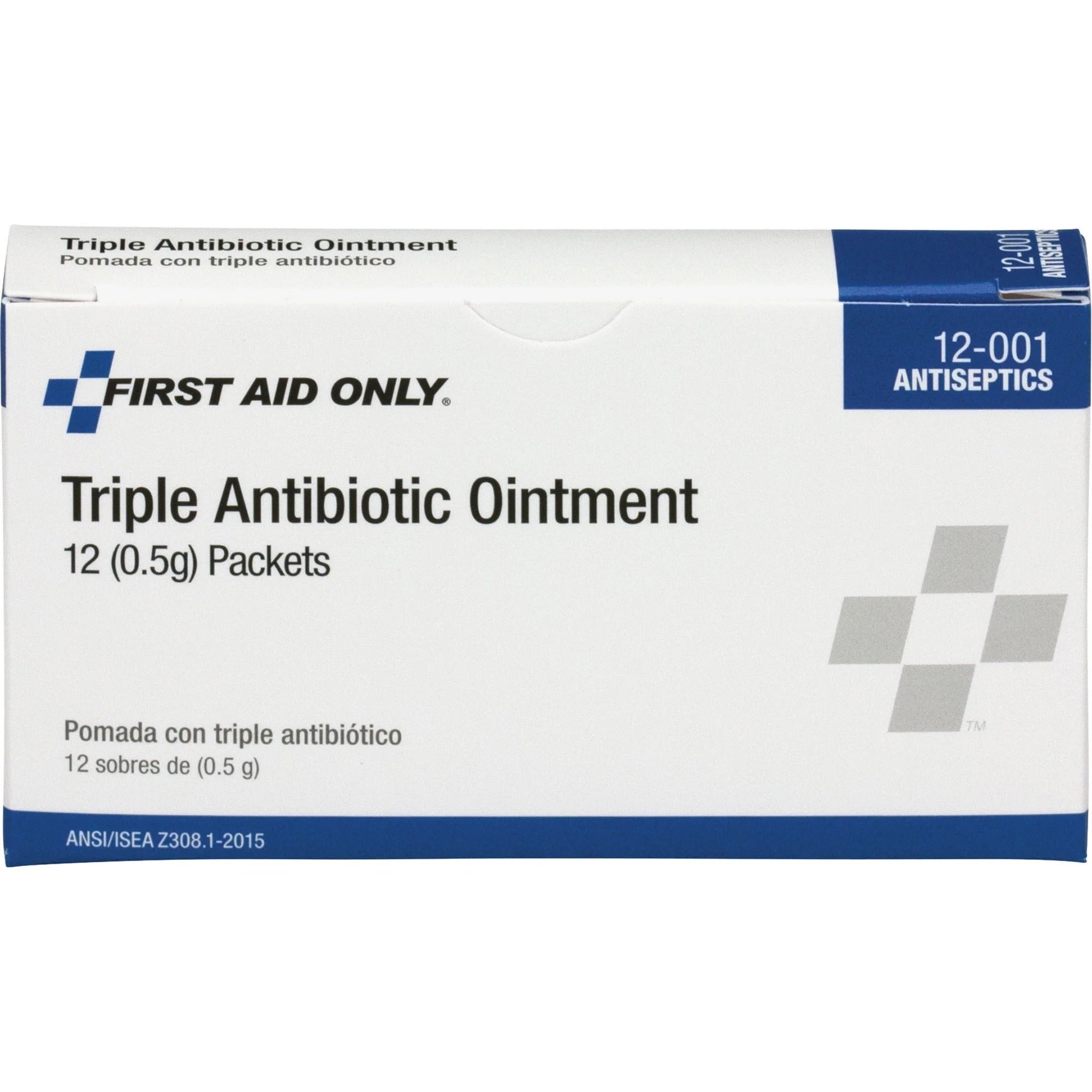 First Aid Only Antibiotic Ointment Packets - Infection Care - 12/Box - Wound