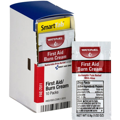 First Aid Only Burn Cream Packets - Soothing Relief for Burns Cuts Scrapes - Wound Care